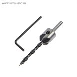 Сверло с зенкером ТУНДРА, 6 х 93 мм 4506451