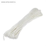 Канат полиамид крученый 6.0 мм, 15 м, белый 4839431