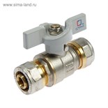 Кран шаровой "СТМ" СТАНДАРТ, 16 х 16 мм, цанга/цанга, бабочка 5054777