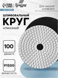Алмазный гибкий шлифовальный круг ТУНДРА "Черепашка", для мокрой шлифовки, 100 мм, № 1500 5099274