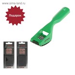 Шабер по гипсокартону ТУНДРА, пластиковый, 60 х 40 + ПОДАРОК сетки для шабера - 2 шт. 5429424
