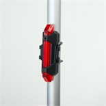 Фонарь велосипедный аккумуляторный, влагозащищённый, 400 мАч, 5 led, 30 лм, 4 режима 5464384