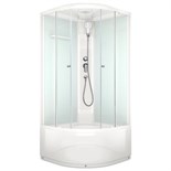 Душ.кабина DOMANI-Spa Delight 99, поддон 45 см, белые стенки, 90х90 см, прозрачная 6581897
