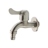 Кран водоразборный Accoona A473-3, 1/2", ручка, нержавеющая сталь, хром 6830518
