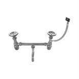 Сифон для мойки Accoona A469-3, 3 1/2", d=110 мм, двойной, с переливом, с гофрой, черный 6830535
