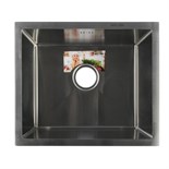 Мойка кухонная AFLORN AF95043, врезная, S=3,0 и 0,8 мм, 50х43х20 см, сифон, сатин 6957242