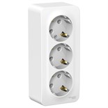 Розетка тройная SE Blanca, 16 А, 250 В, накладная, с з/к, IP20, белая, BLNRA010311 7612718