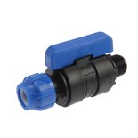 Кран шаровой ПНД Valfex, d=20 мм х 3/4", цанга/наружная резьба, разборный 7614306