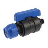 Кран шаровой ПНД Valfex, d=25 мм х 1/2", цанга/наружная резьба, разборный 7614308