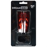 Фонарь велосипедный Dream Bike JY-2L-A, задний, 5 диодов, 3 режима 7305385