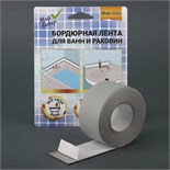 Бордюрная лента "Мой выбор" для ванны и раковины, серая, 22 мм х 3,2 м 7574189