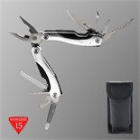 Мультитул Stinger с нейлоновым чехлом, 15 функций, сталь, алюминий, серебристый 9081085