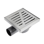 Трап AFLORN AF20915-15, d=50 мм, горизонтальный, 150×150 мм, нержавеющая сталь 9084391