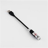 Лазерная указка, 405 нм, 1.4 х 8.5 см, красный луч, USB 9111098