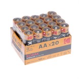 Батарейка алкалиновая Kodak Xtralife, AA, LR6-20BOX, 1.5В, бокс, 20 шт. 9336790
