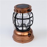 Фонарь кемпинговый аккумуляторный, 700 мАч, LED, SMD, 2 режима, солнечная батарея, от сети 9321843