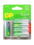 Батарейка алкалиновая GP Super, AA, LR6-10BL, 1.5В, 8+2 шт. 9816511
