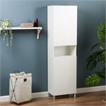 Пенал для ванной комнаты с нишей, белый, 50 х 30 х 185 см 9844836