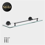 Полка для ванной Штольц Stölz Loft basic, стеклянная 9327076