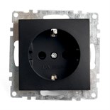 Розетка 1-местная с защитной шторкой с/з, 250В, 16А, STEKKER серия Катрин, GLS16-7110-05, че 1022444 10224443