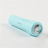 Фонарь ручной аккумуляторный, 1.5 Вт, 400 мАч, 3535LED, 2 режима, IPX2, 10.5 х 3 см,голубой 9815064