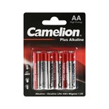 Батарейка алкалиновая Camelion Plus, АА,  LR6-4BL4, блистер, 4шт. 10302697