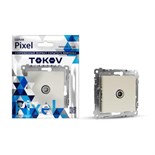 Розетка TV оконечная TOKOV ELECTRIC, Pixel, (механизм), 1DB, бежевый, TKE-PX-A1O-C02 10404807