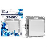 Розетка TOKOV ELECTRIC, Pixel, 1-м, 16А, IP20, с з/к, шторка с крышкой, белый, TKE-PX-R1ZSW1-C01 10404839