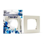 Рамка одноместная TOKOV ELECTRIC, Pixel, бежевый, TKE-PX-RM1-C02 10404857