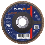 Лепестковый круг 125x22,23 мм Р40 по металлу конический Flexione FLX0001090