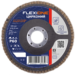 Круг лепестковый плоский Цирконий (125x22 мм; Р60) Flexione 10000665 FLX0001098