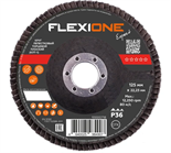 Лепестковый круг 125x22,23 мм P36 по металлу конический Flexione КЛТ-2 10000648 FLX0001124