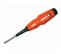 Отвертка PH1 x 100 мм оранжевая резиновая ручка хром-ванадиевая сталь SKRAB 41013 41013 - фото 16107578