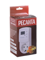 Блок защиты по напряжению "Ресанта" АЗМ 16AРД регулируемый (с дисплеем, в розетку) 61/22/32 - фото 16591488