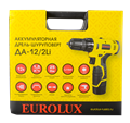 Дрель-шуруповерт аккумуляторная Eurolux ДА-12/2Li 72/14/38 - фото 16592884