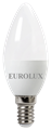 Лампа светодиодная EUROLUX LL-E-C37-6W-230-4K-E14 76/2/4 - фото 16595590