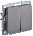 Выключатель проходной 2-кл. СП BRITE ВС10-2-6-БрС 10А механизм сталь IEK BR-V22-0-10-K46 1617281 - фото 16602808