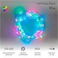 Гирлянда светодиодная смарт "Роса" "Нить" с крупными светодиодами 10м 100LED RGB IP20 USB провод прозр. Neon-Night 245-019 1764108 - фото 16603355