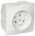 Розетка 1-м СП Рпл11-К 32А IP20 разборная для плиты с заземл. бел. IEK ERP11-032-K01 1795140 - фото 16603577