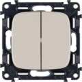 Выключатель 2-кл. СП Valena Allure 10А IP20 250В с лицев. панелью безвинтов. зажимы механизм сл. кость Leg 752805 1180937 - фото 16605360