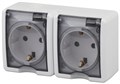 Розетка 2-м ОП Эра Эксперт 11-2404-01 16А IP54 16AX 250В 2х2P+E защ. шторки бел. Эра Б0020718 1231767 - фото 16605906