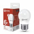 Лампа светодиодная LED-ШАР-VC 6Вт шар 4000К нейтр. бел. E27 570лм 230В IN HOME 4690612020532 530190 - фото 16606167