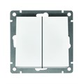 Выключатель 2-кл. СП Афина 10А IP20 механизм бел. Universal A0023 1734290 - фото 16607672
