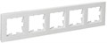 Рамка 5-м BRITE РУ-5-Бр бел. рифленый IEK BR-M52-51-K01 1766160 - фото 16607826