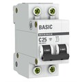 Выключатель автоматический модульный 2п C 25А 4.5кА ВА 47-29 Basic EKF mcb4729-2-25C 248317 - фото 16609189