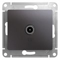 Розетка телевизионная TV Glossa коннектор механизм графит SE GSL001393 466252 - фото 16610179