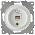 Розетка телефонная 1-м СП Florence RJ11 механизм бел. (1E20601300) OneKeyElectro 2172769 467450 - фото 16610187