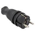 Вилка прямая 16А 2P+PE 230В IP44 каучук PROxima EKF RPS-011-16-230-44-r 527776 - фото 16610650