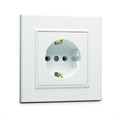 Розетка с/з (Керамика) СП Karea 16А IP20 бел. Makel 56001008 1600114 - фото 16611552
