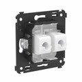 Розетка компьютерная 2-м СП Avanti "Белое облако" RJ45 кат.6 без шторок механизм DKC 4400694 1605730 - фото 16611564